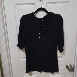Elegant Black Women's Top